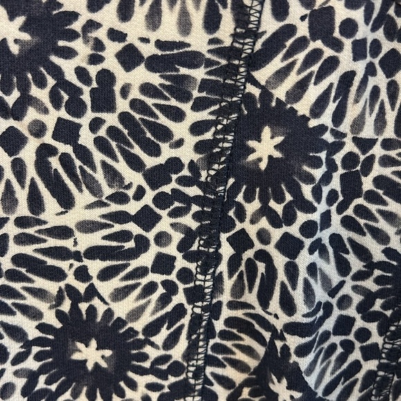 T by Talbots Women’s (S) Blue White French Terry Stretch cotton Shift Dress - Picture 8 of 9